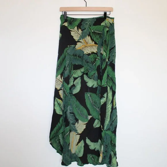 Beach Riot Rachel Palm Leaf Skirt - Black - Picture 6 of 6